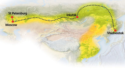 Trans Siberian Map